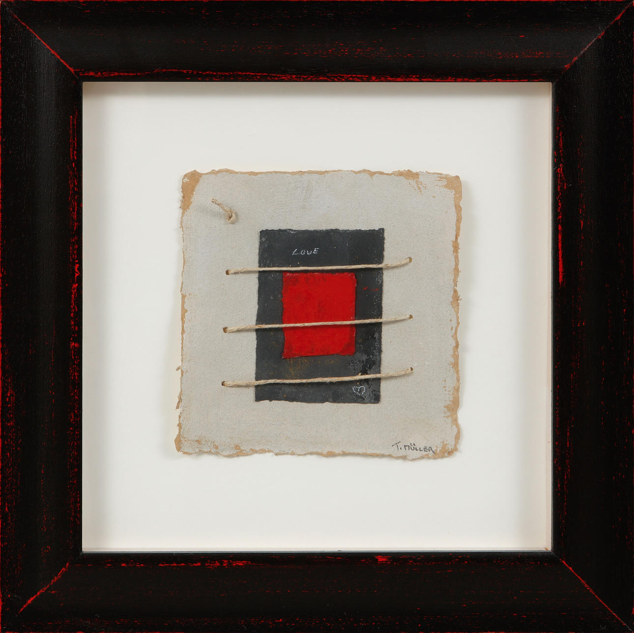 THOMAS MÜLLER. Mixed media, signed.
