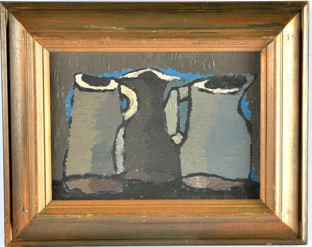 HANS FAGERSTRÖM. Olja på pannå.