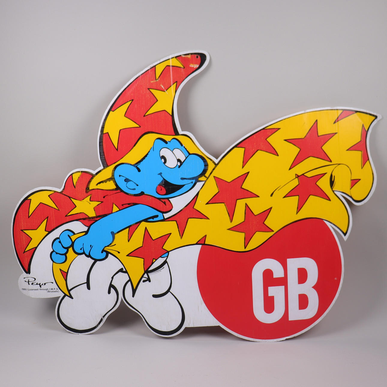 REKLAMSKYLT, Smurfarna, Peyo, 1991.