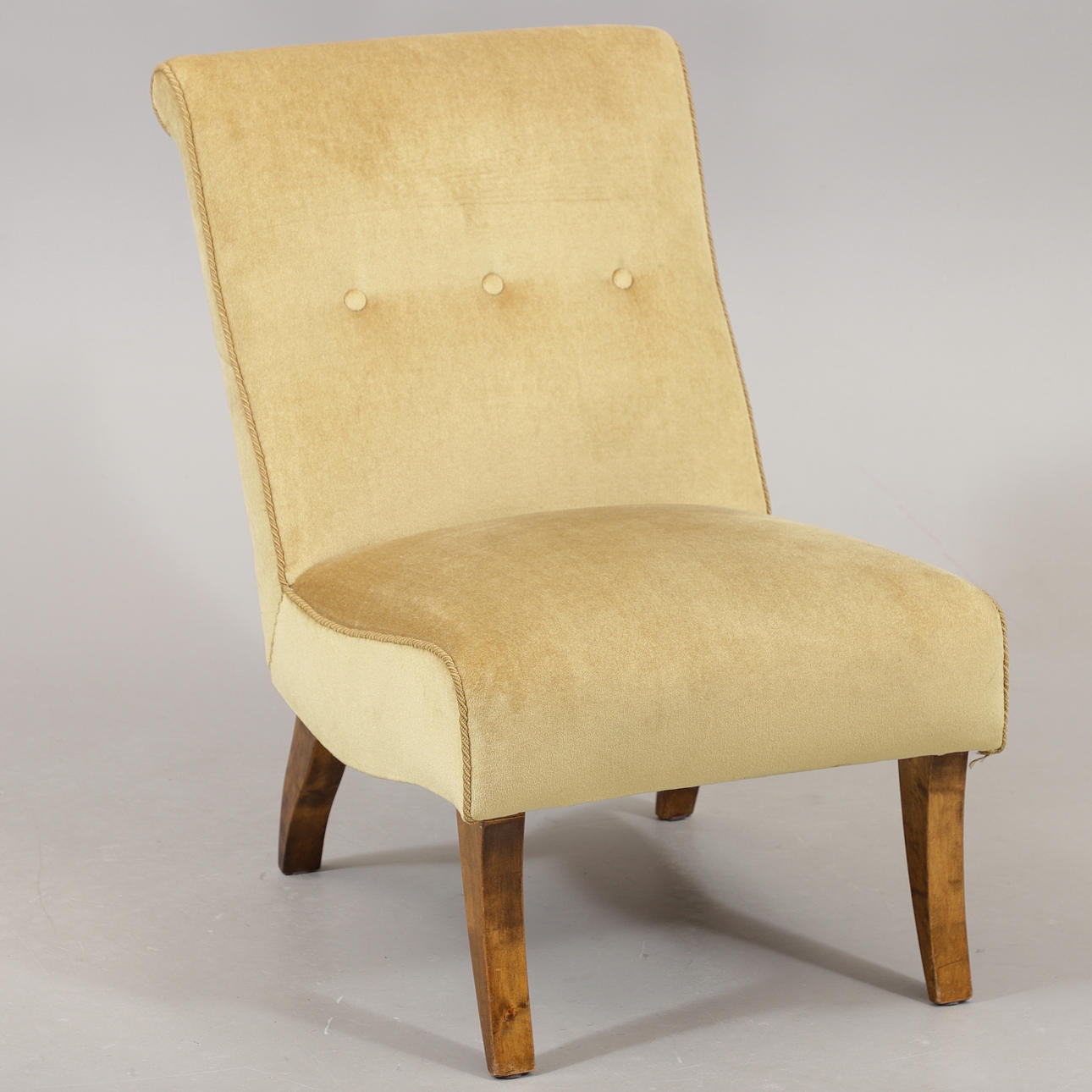 FÅTÖLJ, björk, 1930/40-tal.