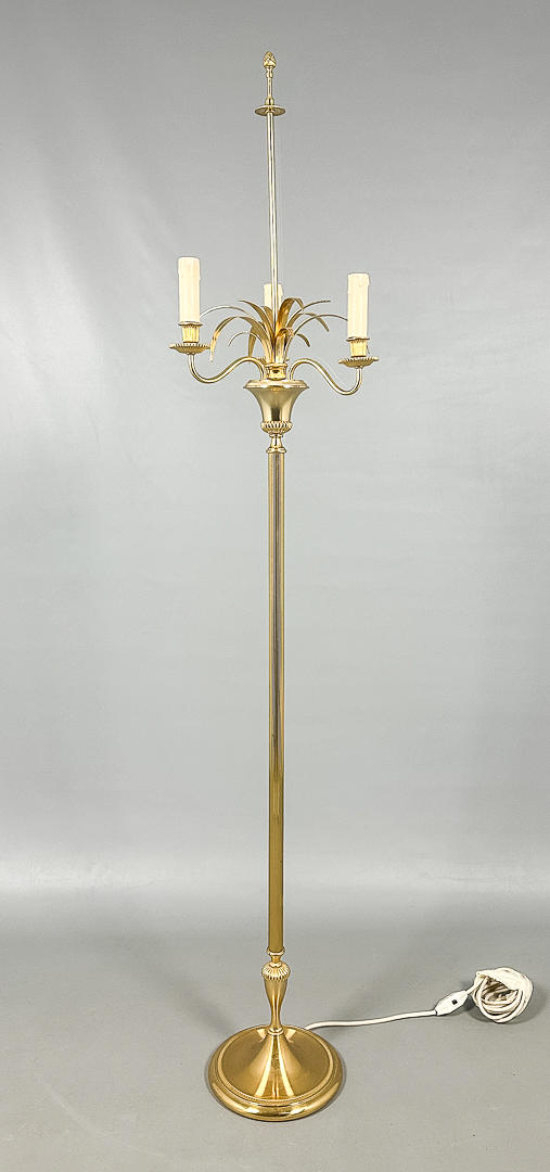 GOLVLAMPA, mässing, 1900-tal.