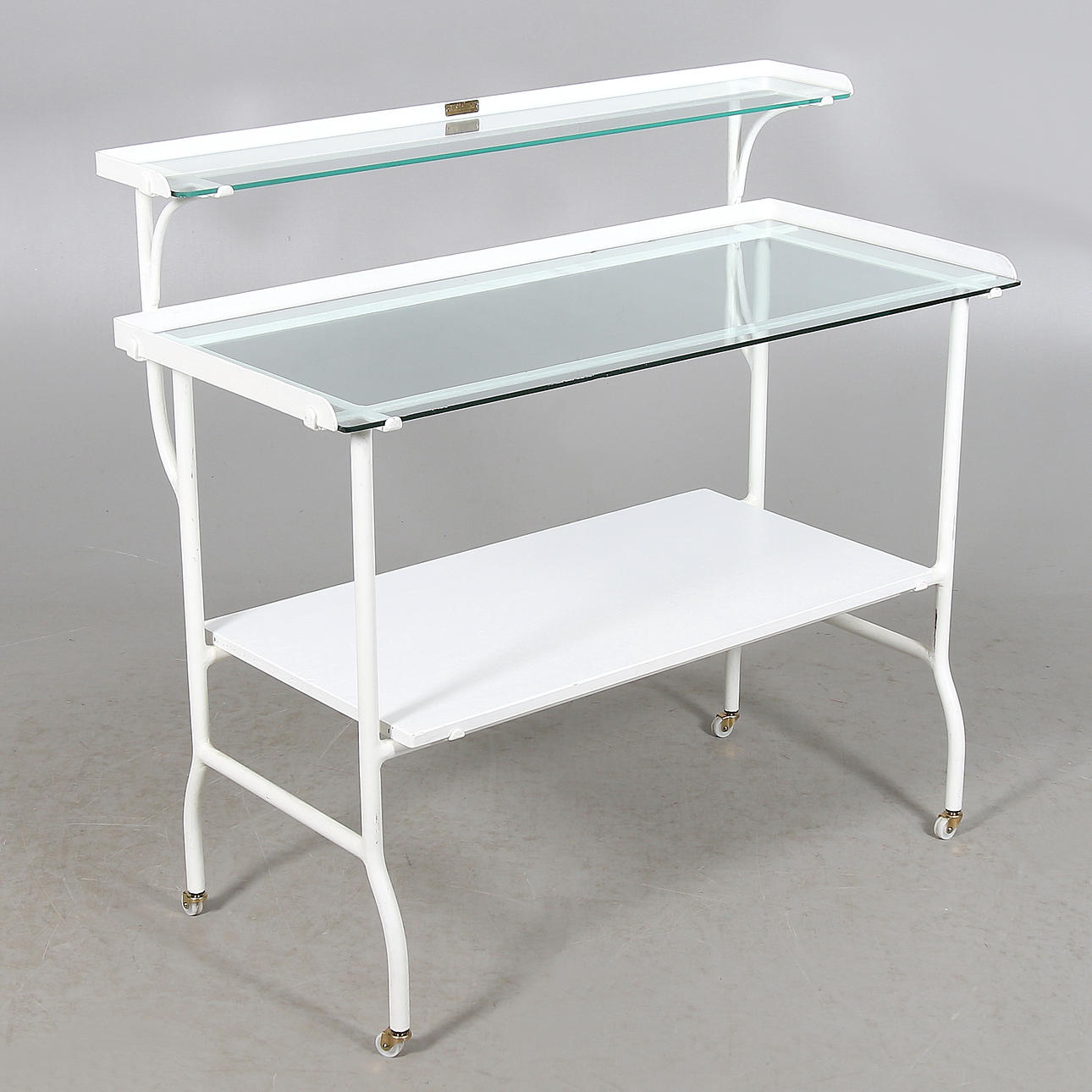 TANDLÄKARVAGN, metall och glas, 1900-talets första hälft.