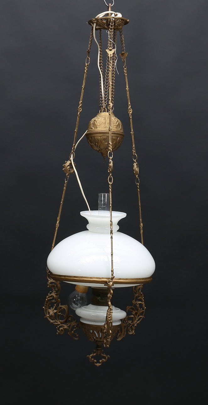 TAKFOTOGENLAMPA, metall samt glas, 1900-tal.