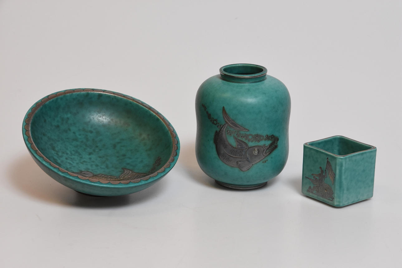 WILHELM KÅGE. Argenta, 3 delar, Gustavsberg.