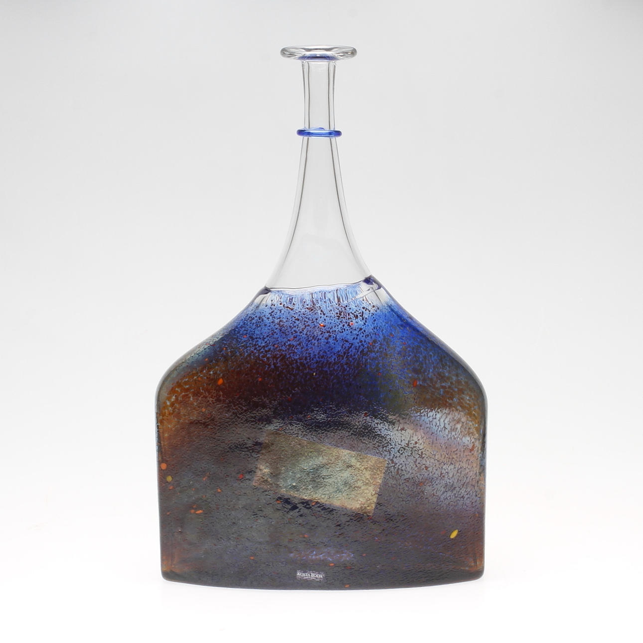 FLASKA, glas, Bertil Vallien, Kosta Boda, signerad.