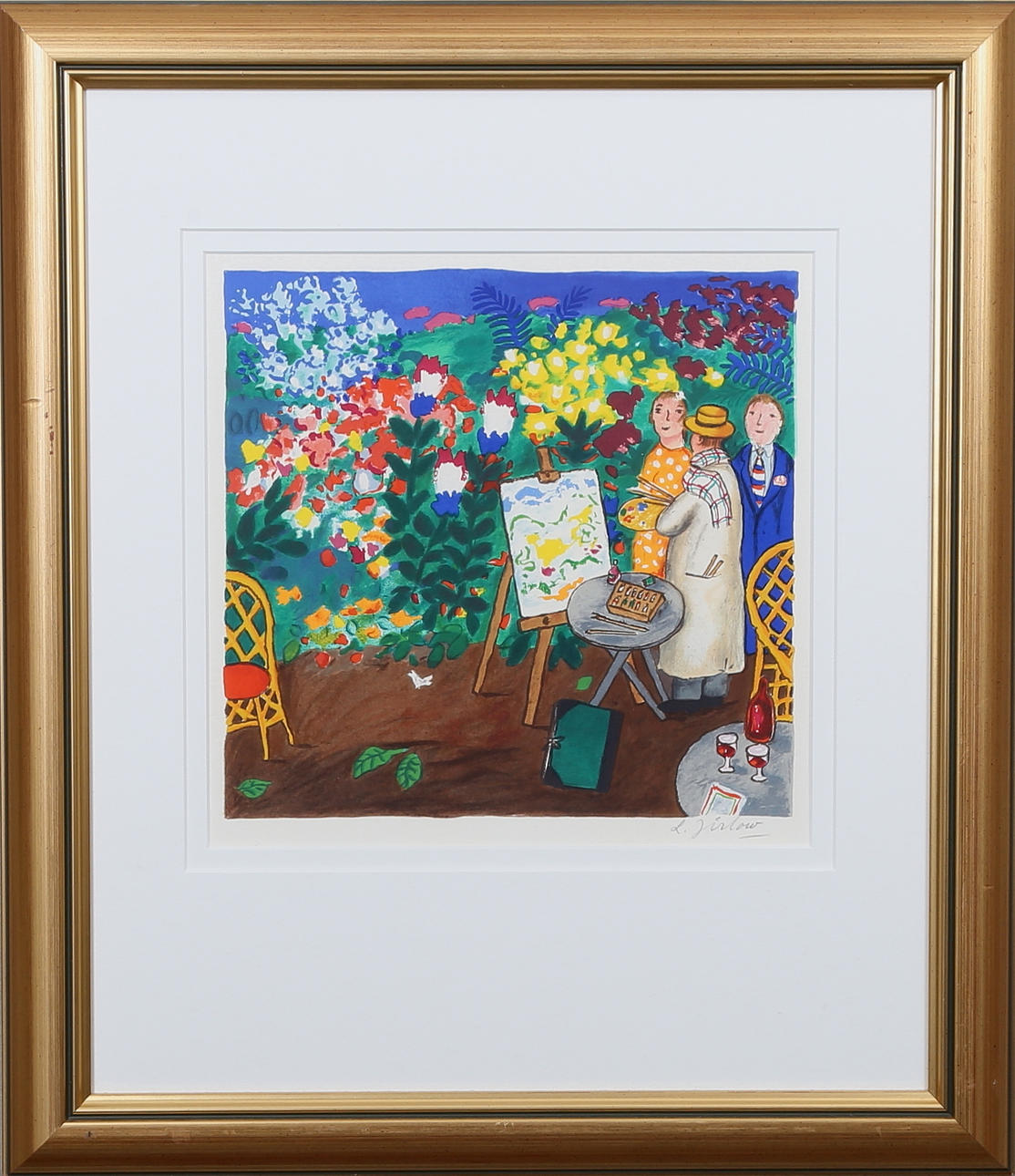 LENNART JIRLOW. Färglitografi. Signerad.