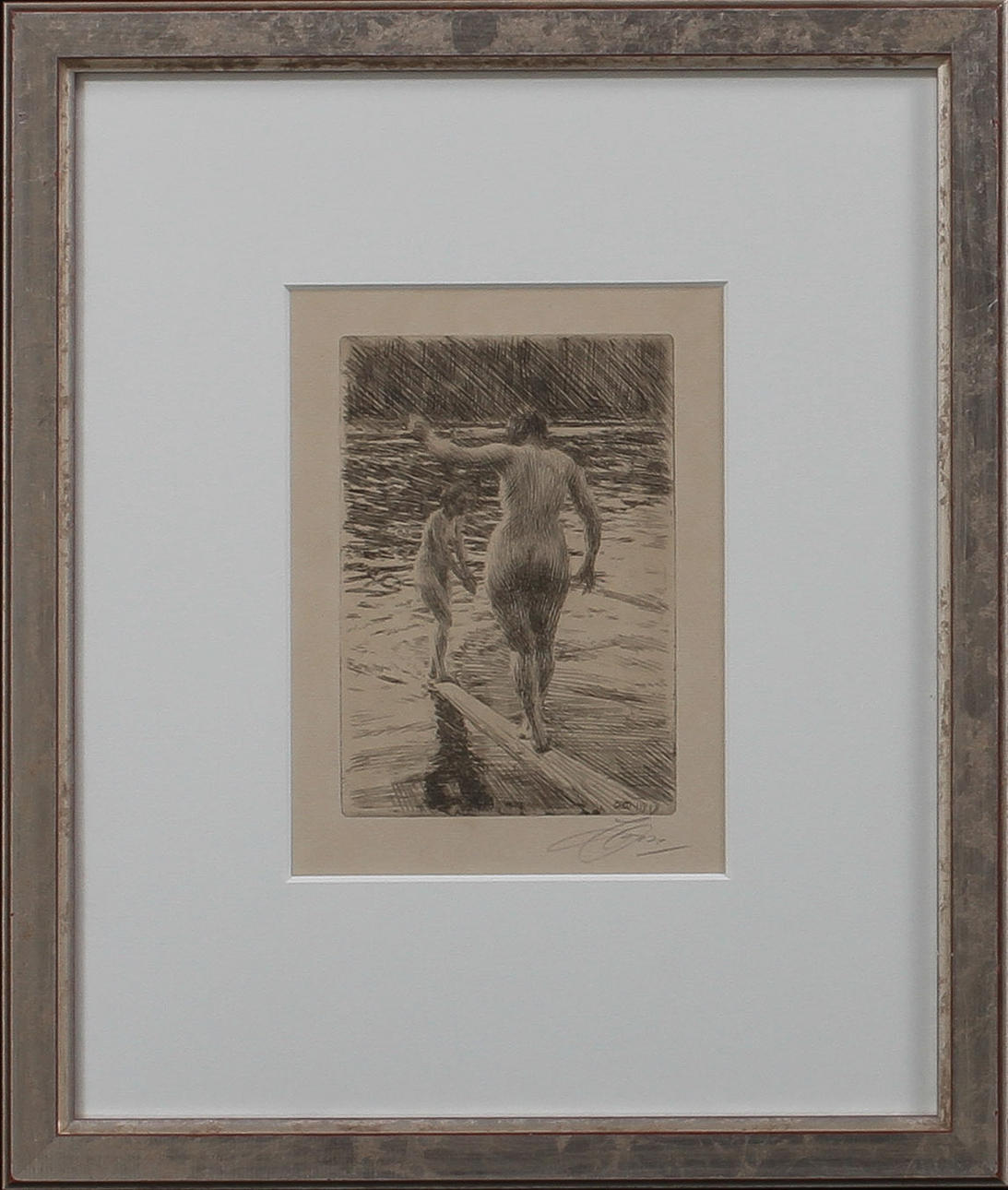 ANDERS ZORN. Balans, etsning, sign.