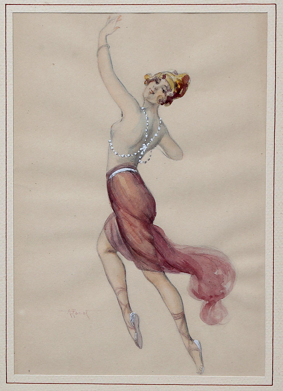 ALBERT-JOSEPH PENOT. The oriental dance.