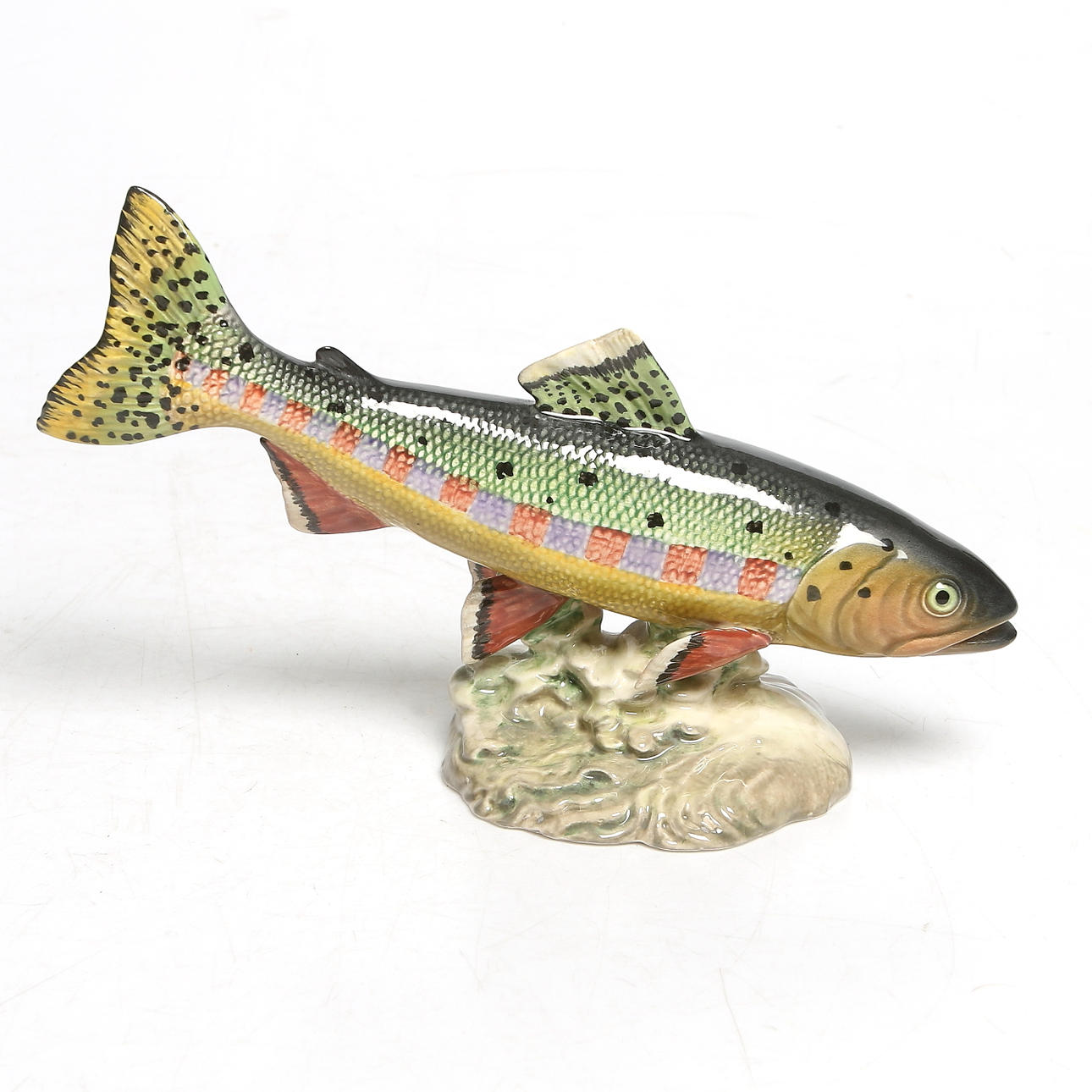 FIGURIN, "Golden Trout", 1246, porslin, Beswick, England.