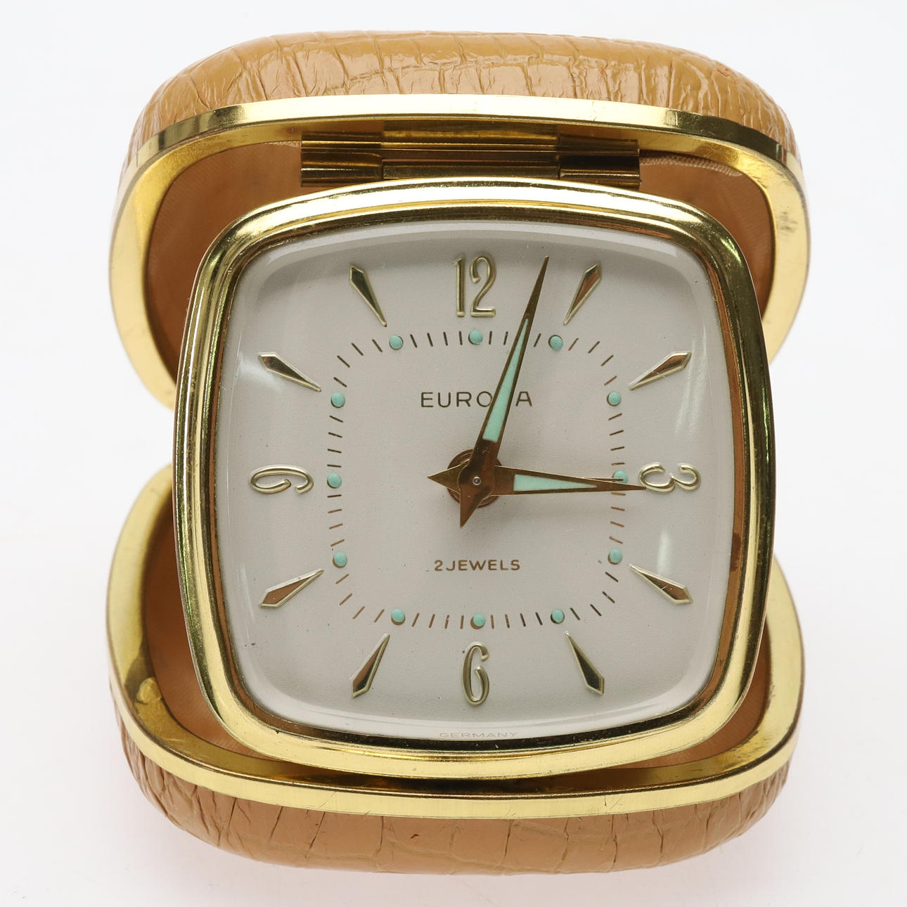 TRAVEL ALARM CLOCK. Europa 2 jewels for BM Volvo 1950s/60s. Clocks
