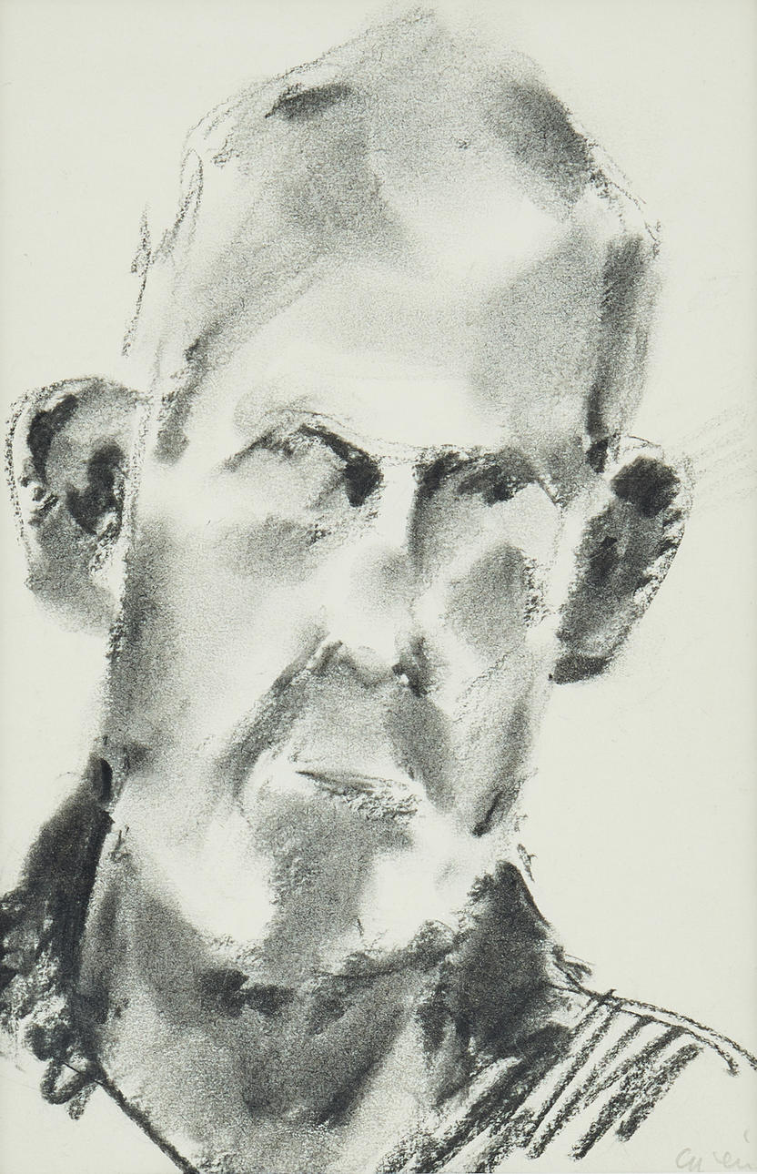 GUNNAR CYRÉN. Self-portrait.