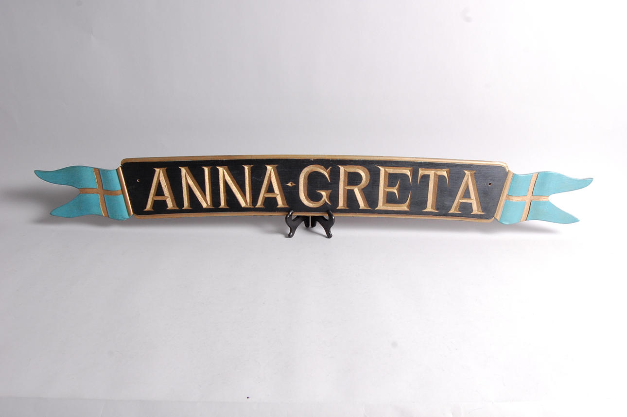 FARTYGSNAMNBRÄDA, " Anna- Greta ".