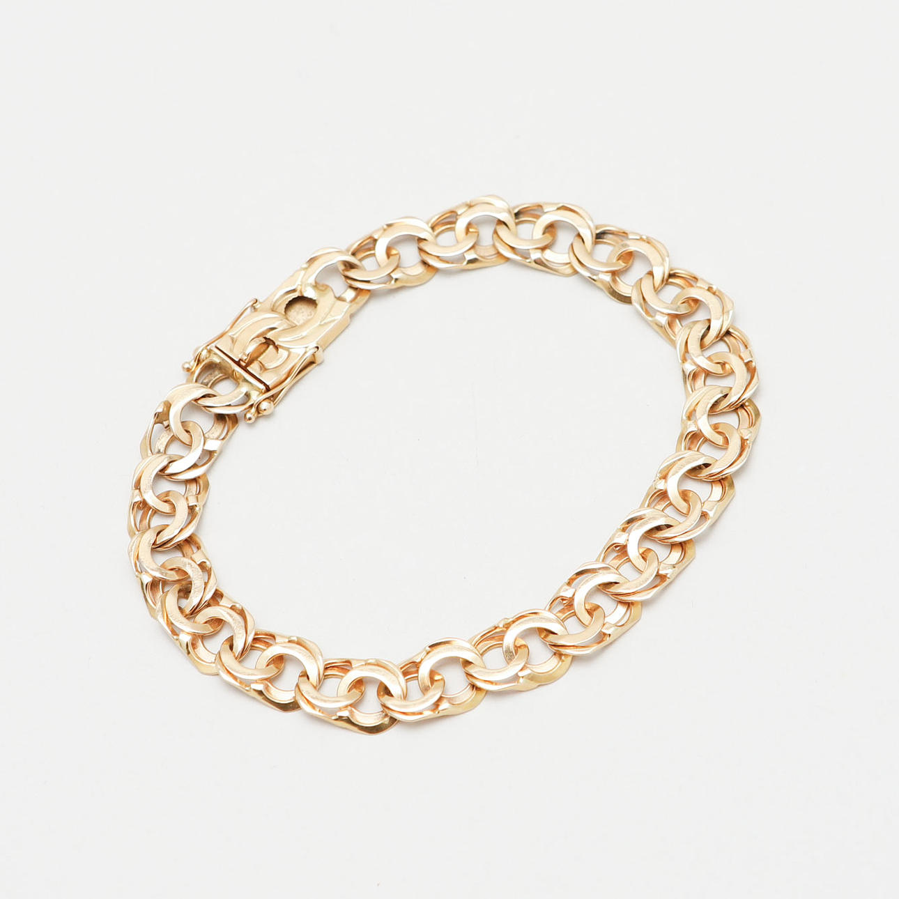 ARMLÄNK, 18k guld, Malmö 1969. Vikt ca 18,3 g.