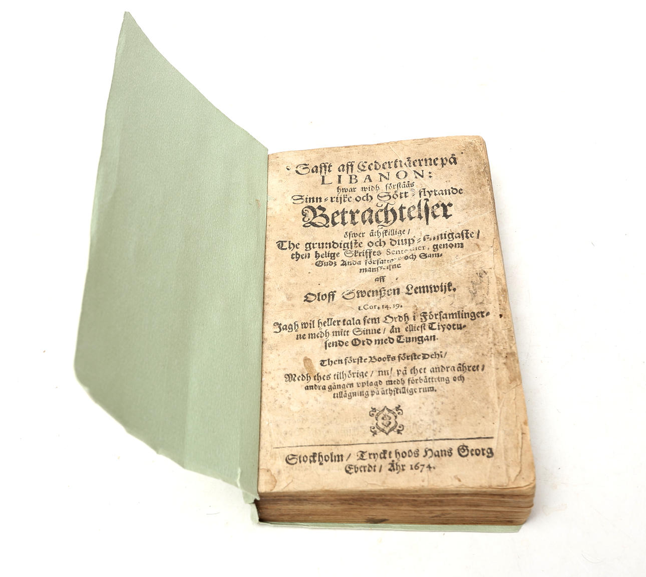 BOK, Lemwijk, Betraktelser, 1674.