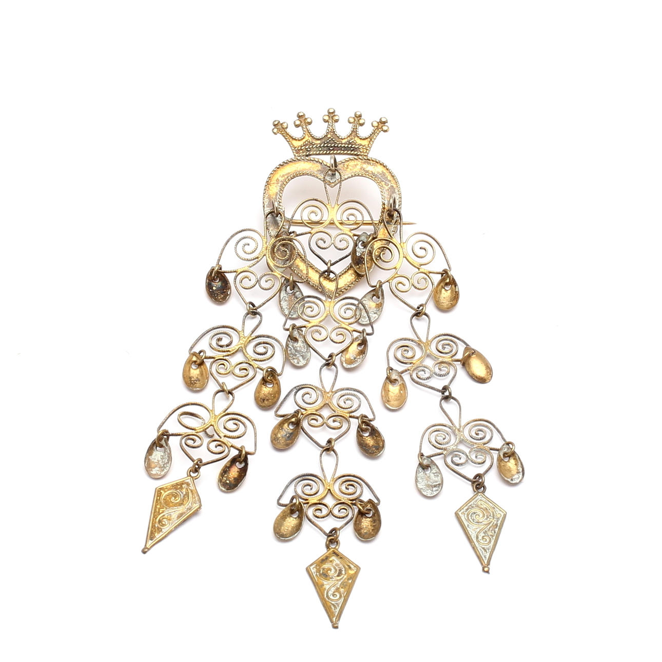 BROSCH, allmoge, silver, 1900-tal.