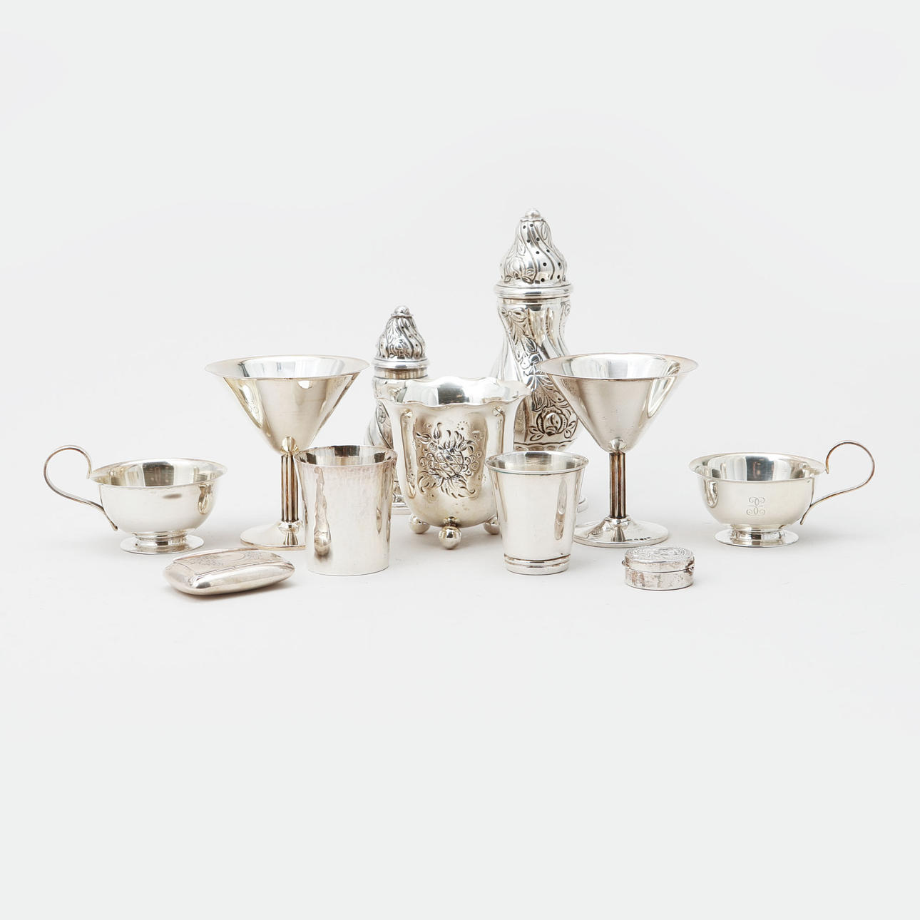 SILVER, 11 delar, vikt ca 455 gram.