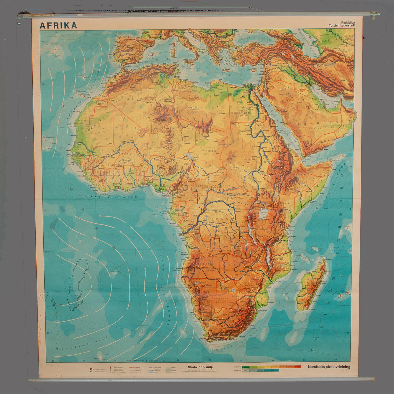 SKOLKARTA, Afrika, Nordtedt.