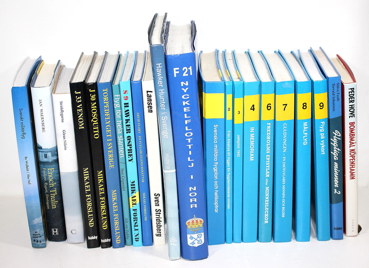 BOKSAMLING, 22 st, flygböcker.