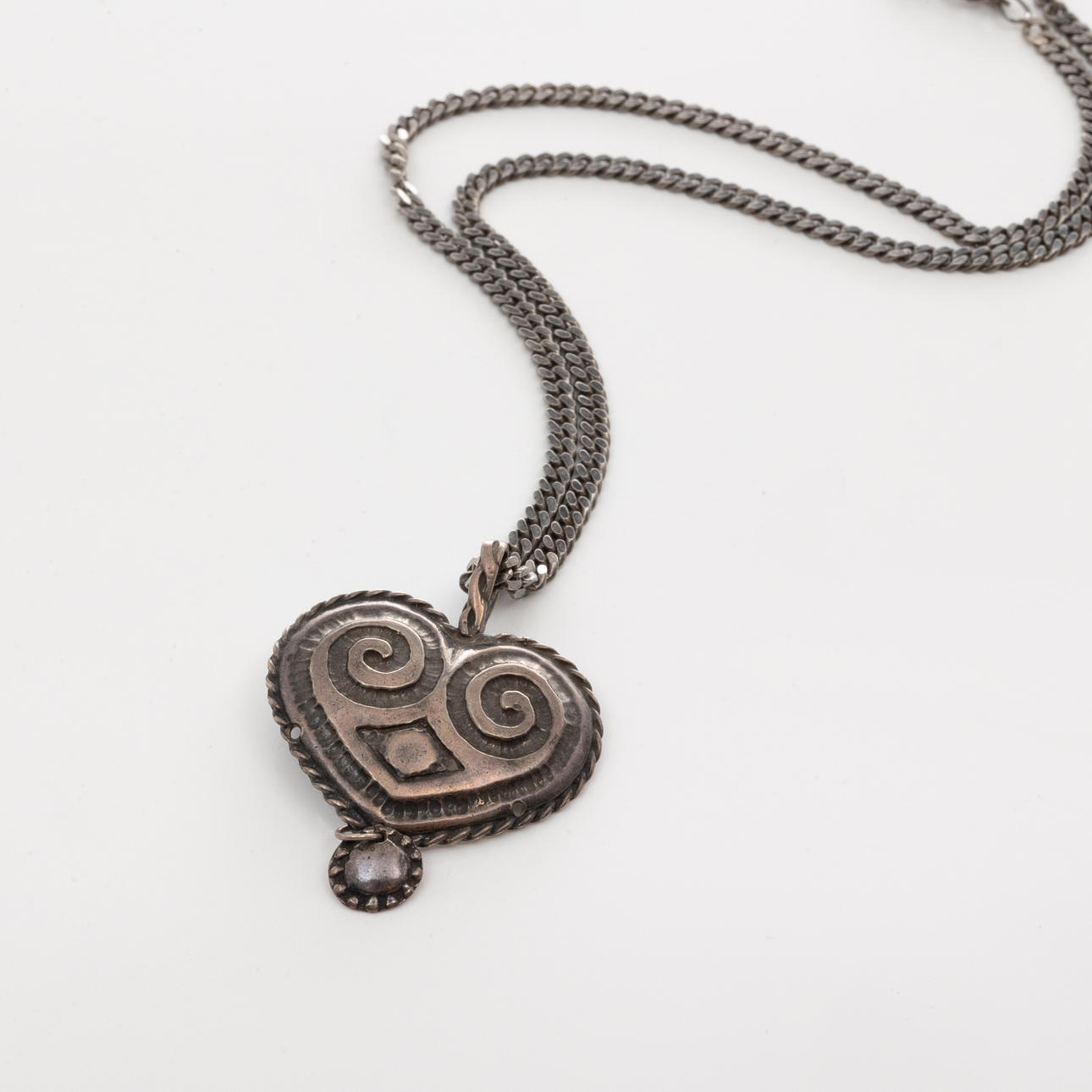 COLLIER, Oxiderat sterlingsilver, Victor Janson.