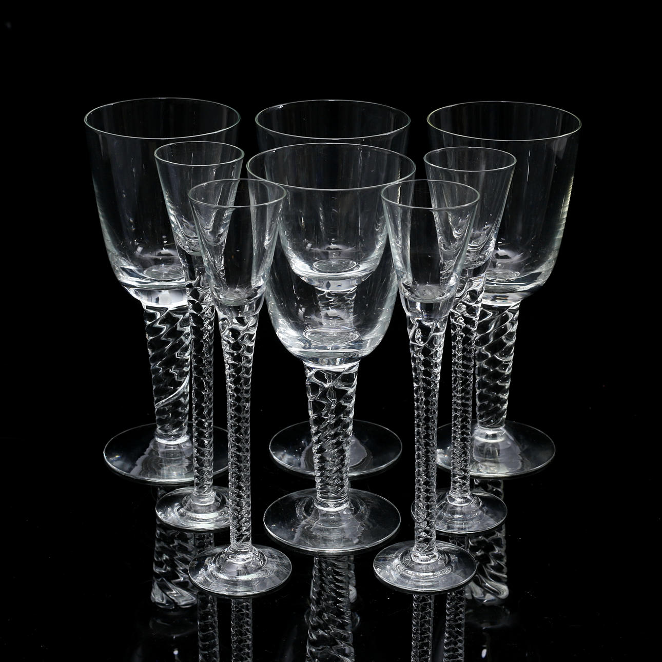 jacob-bang-amager-twist-8-st-glas-holmegaard-1950-tal-glas