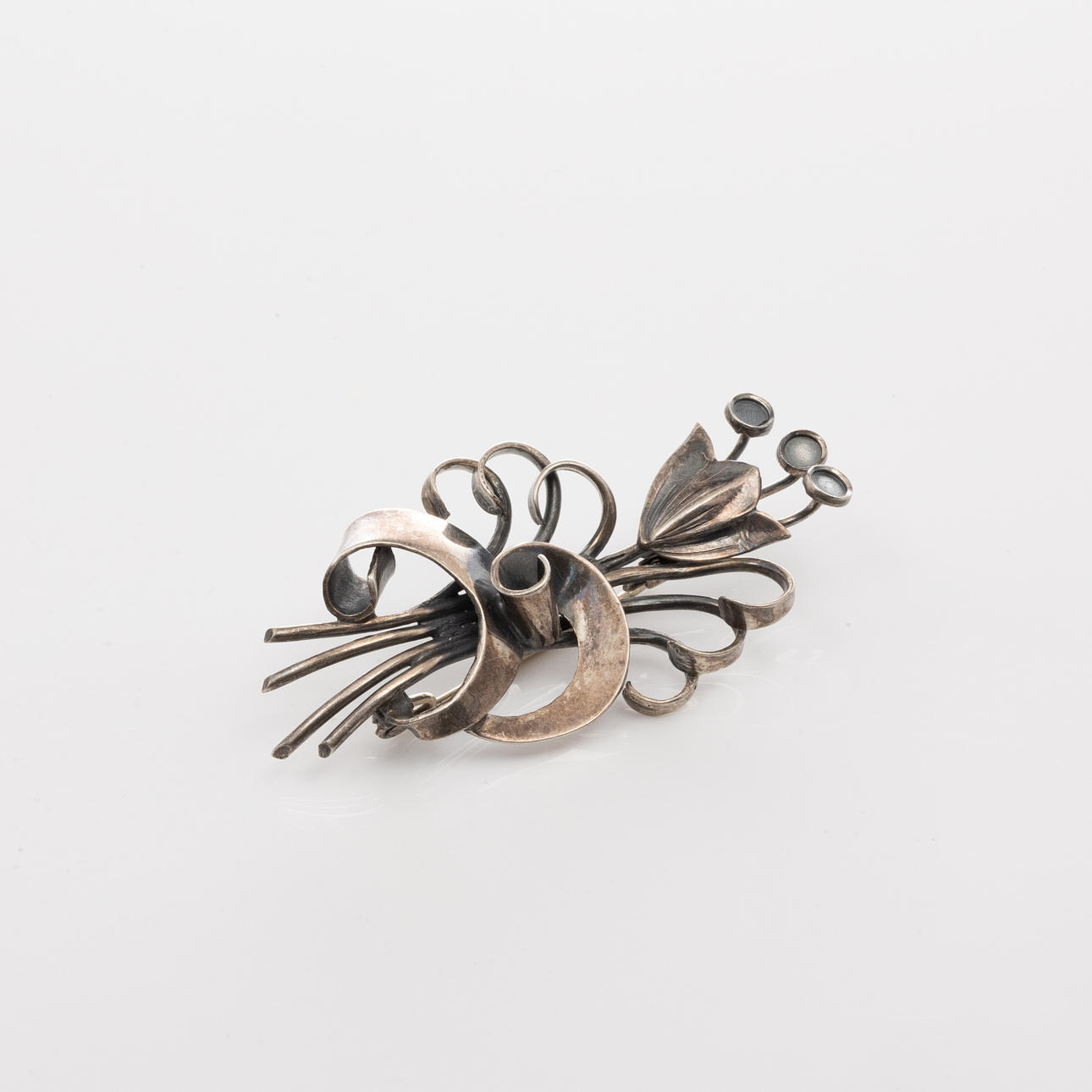 BROSCH, Silver, Kaplans.