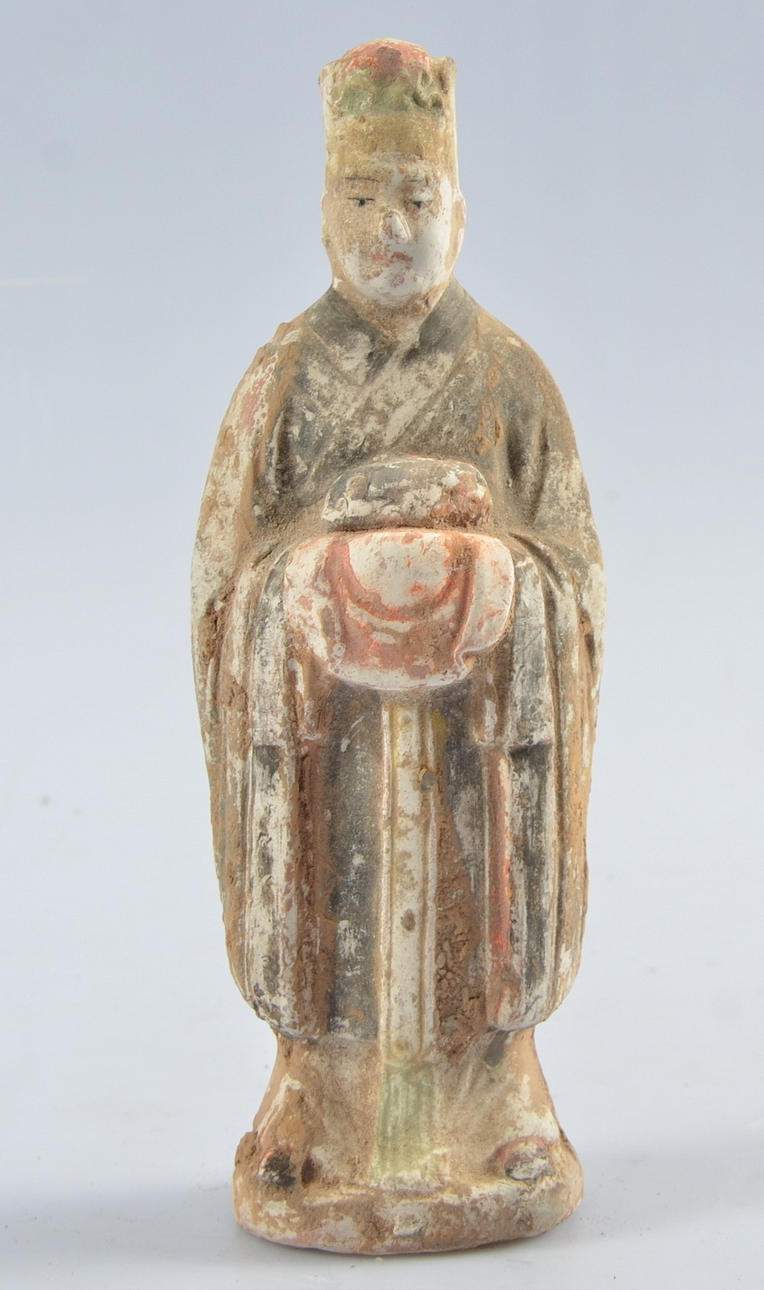 GRAVFIGUR i terrakotta, sen Ming-dynasti, (1368-1644), Kina.