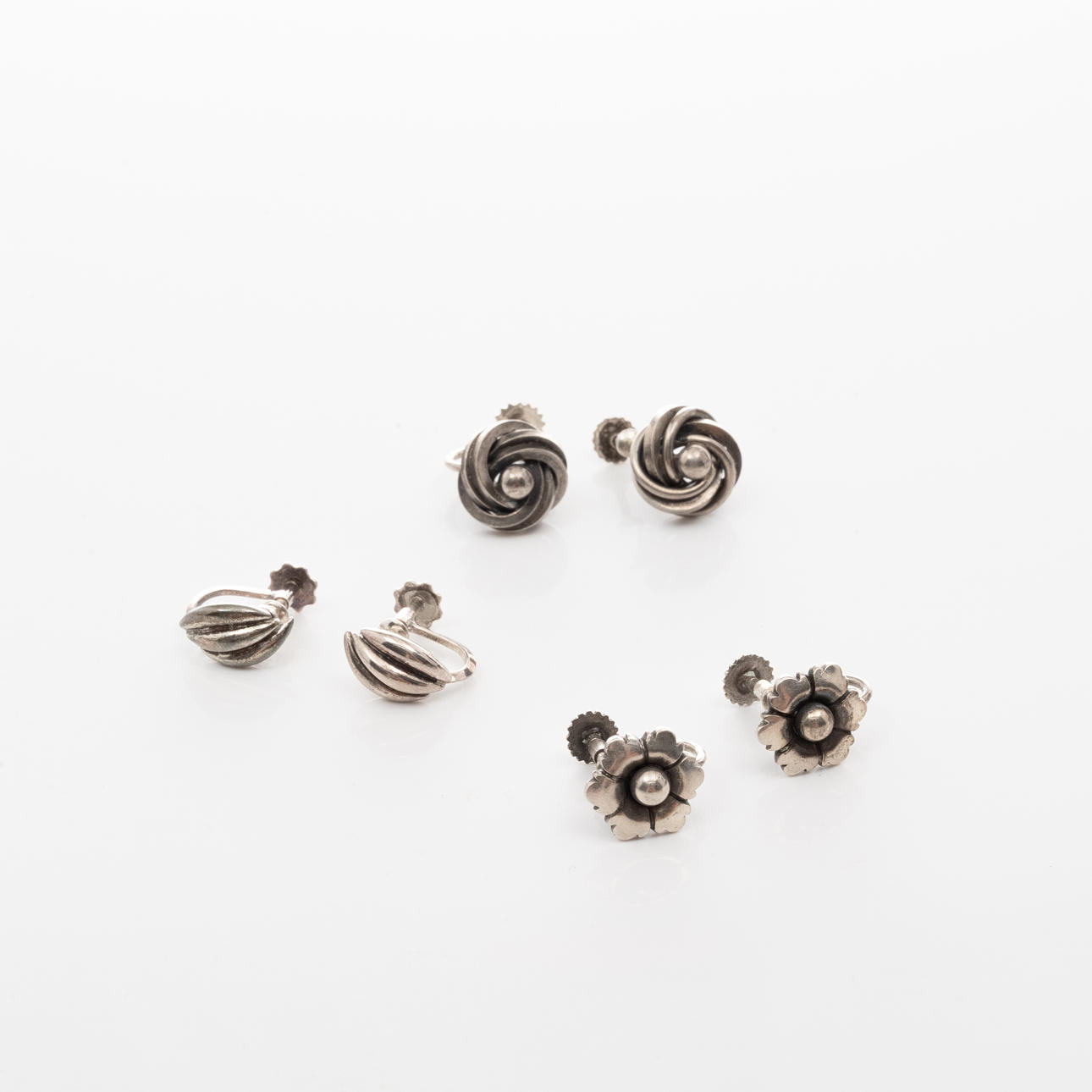 ÖRHÄNGEN, 3 par, Silver.