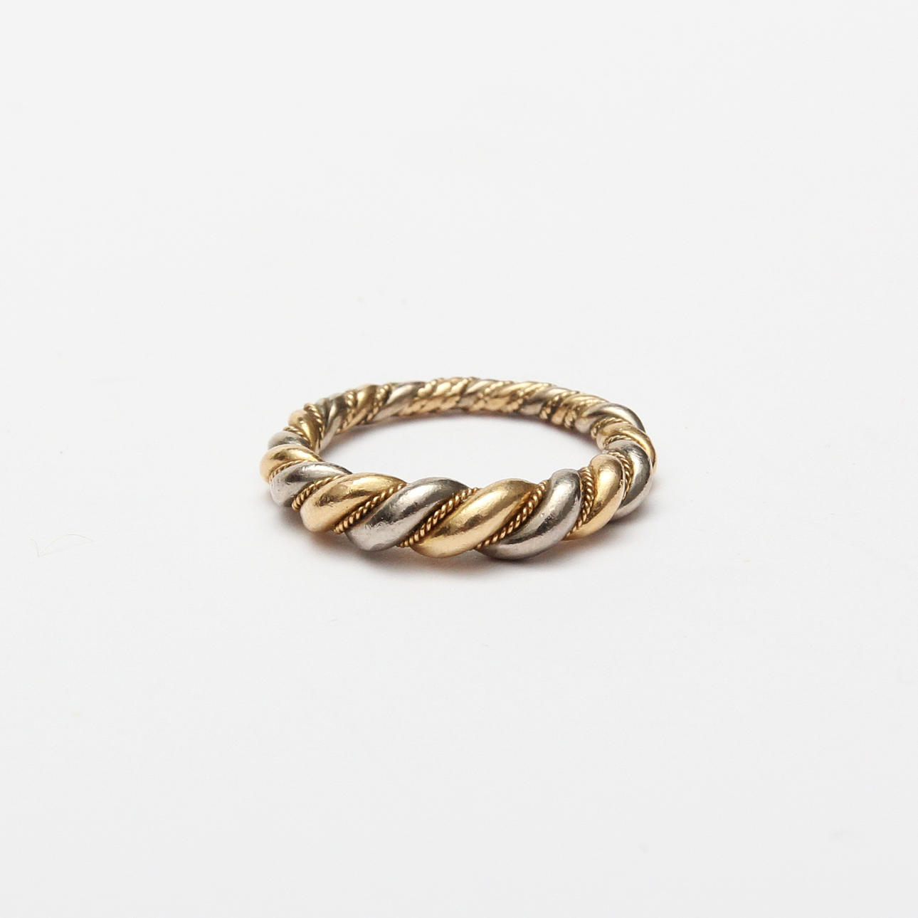 RING, 18 K, guld/vitguld.