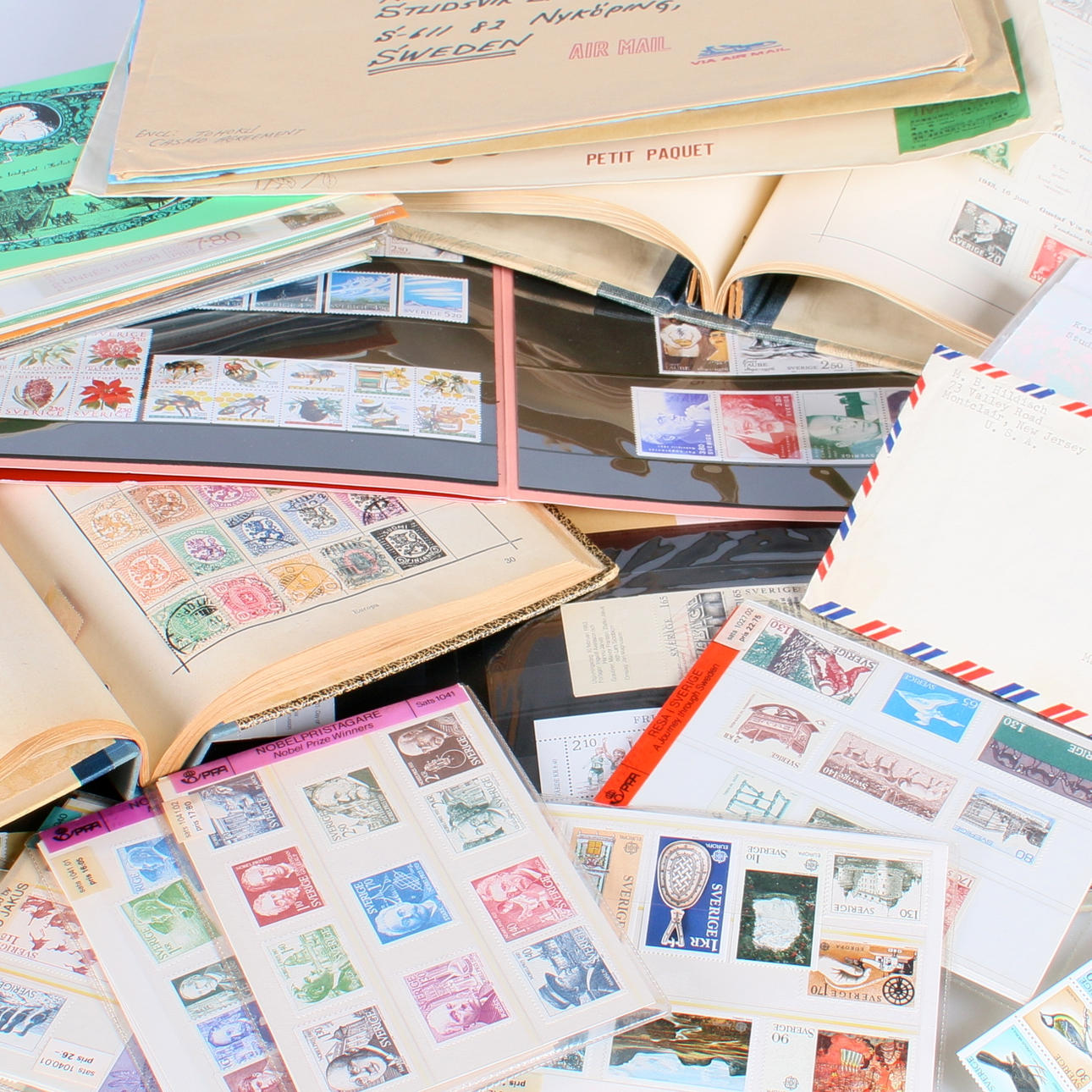 FRIMÄRKEN, en kartong, Sverige, ca hälften postfriskt.