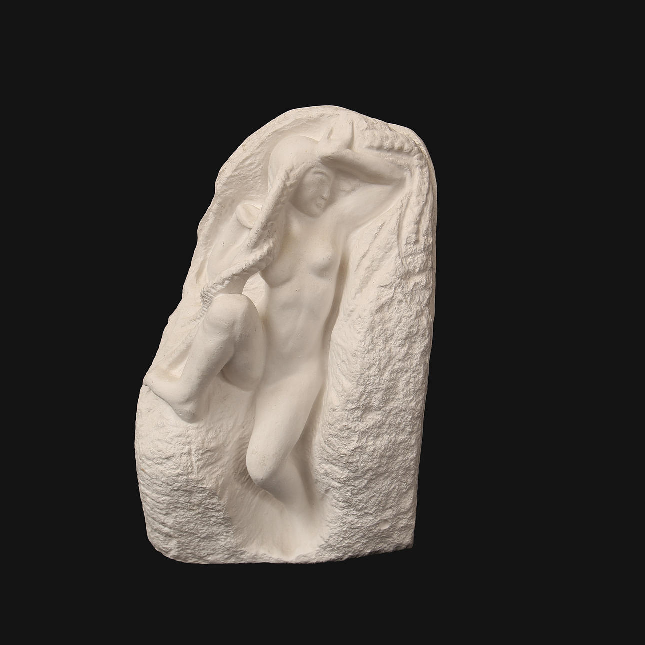 CARL MILLES, efter, "Dans med Flätor", gips.