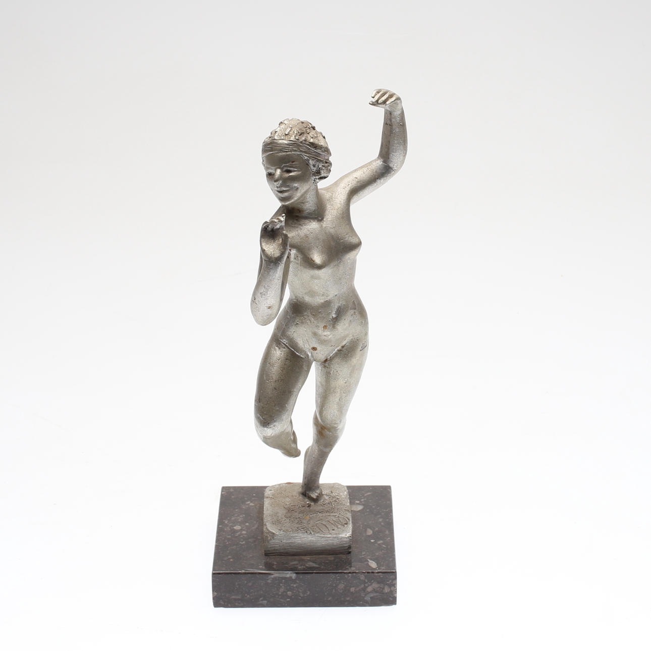 SKULPTUR, vitmetall och marmor, 1900-tal.