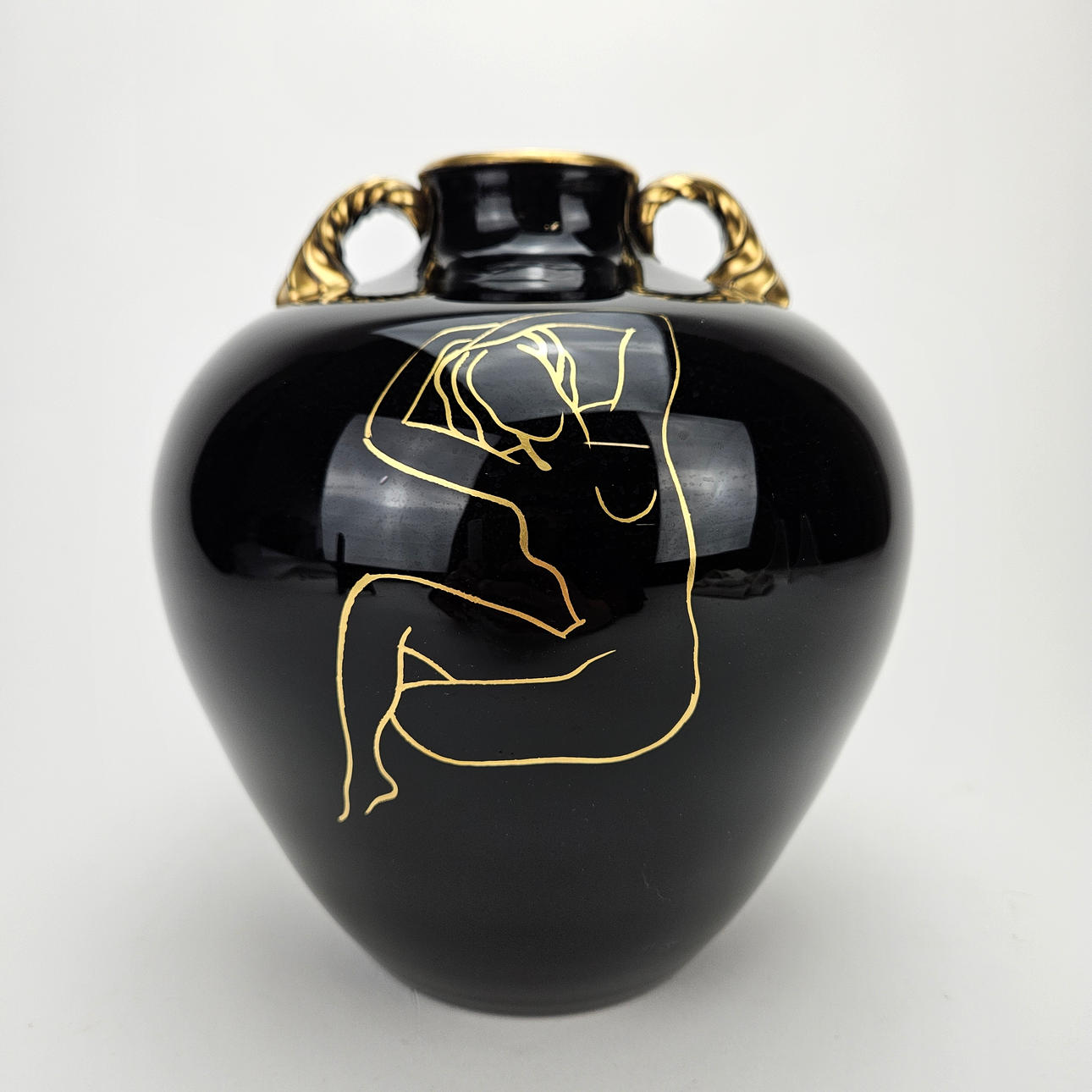HÄNKELVAS, glas, 1900-tal.