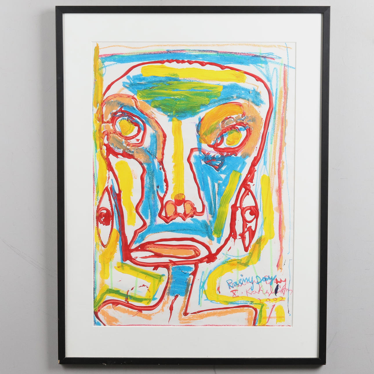 MAURITZ KARSTRÖM. Mixed media "Rainy Day", signed and dated 2002.