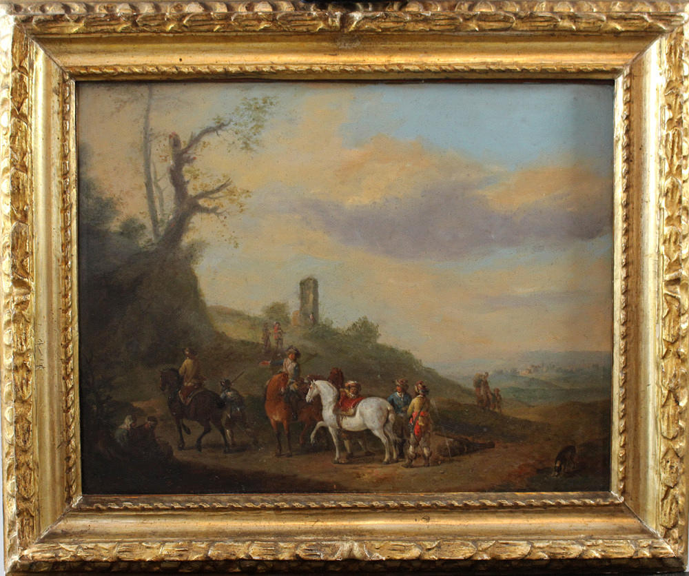 PHILIPS WOUWERMANN. målningar, landskap, resenärer, koppar.