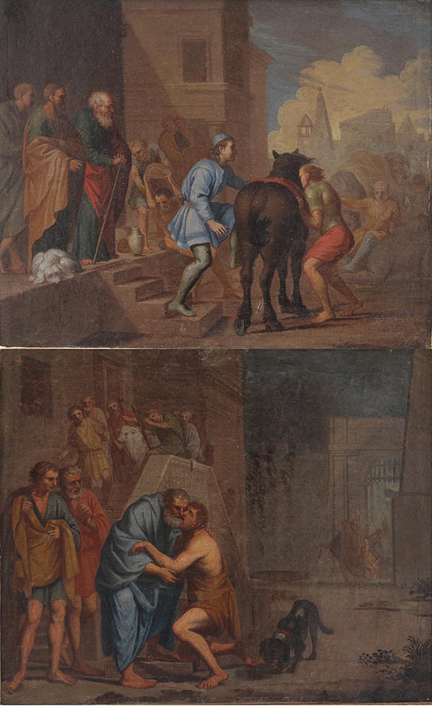 UNBEKANNTER KÜNSTLER. MÅLNING, par, 1600-tal.