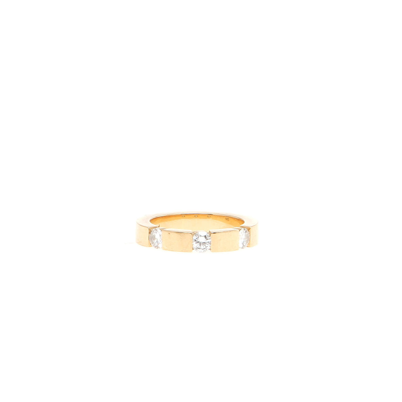 RING, 18K rödguld med diamanter, totalt ca 0,45 ct. Vikt 7,27 g.
