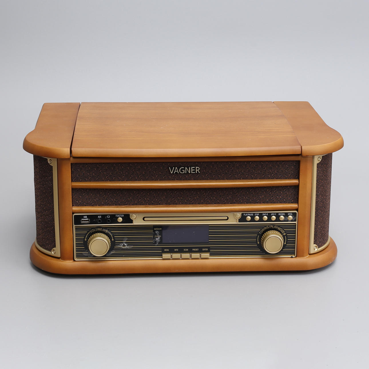 MUSIC SYSTEM, Vagner retro, record player and radio, contemporary ...