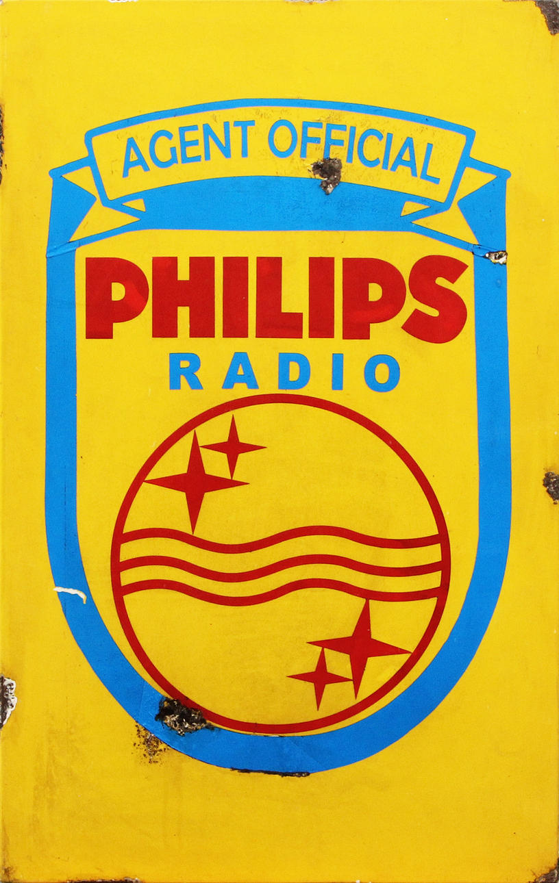 PHILIPSSKYLT, metall, emalj.