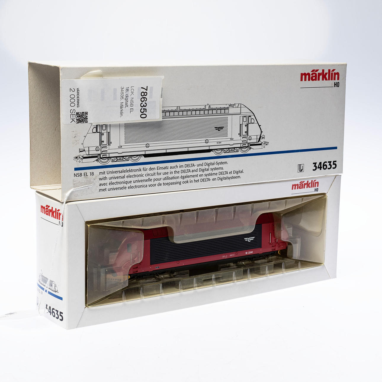 LOK, NSB EL 18, digitalt, 34635, Märklin.