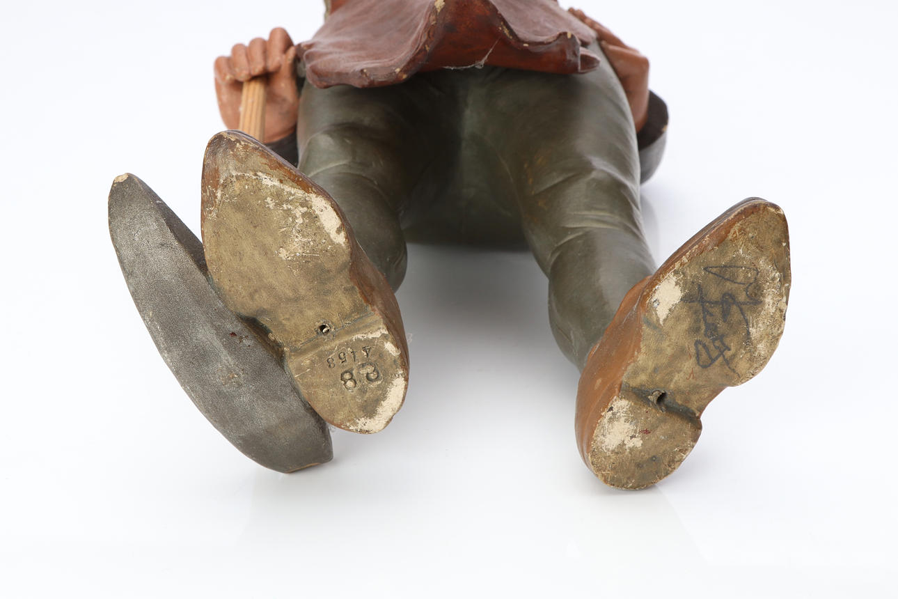 GNOME. Painted ceramic. Likely Germany, 19th/20th century. Marked