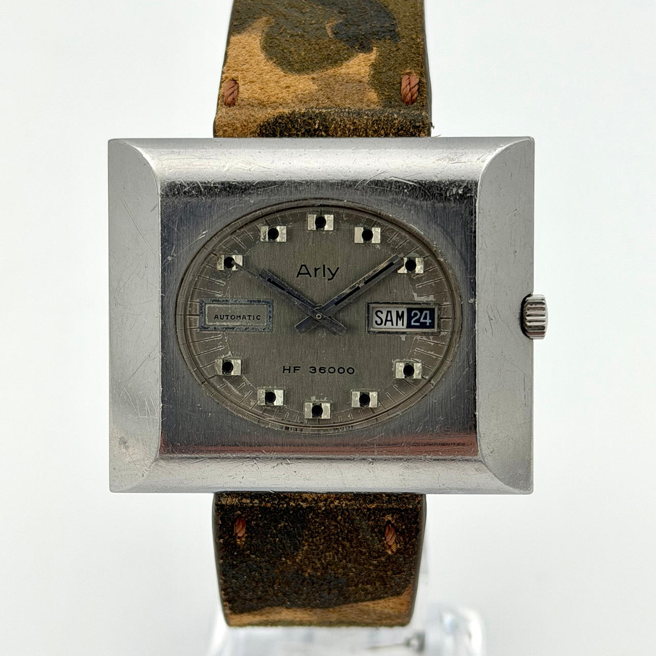 ARLY, armbandsur, 1970-tal, automatic, stål.