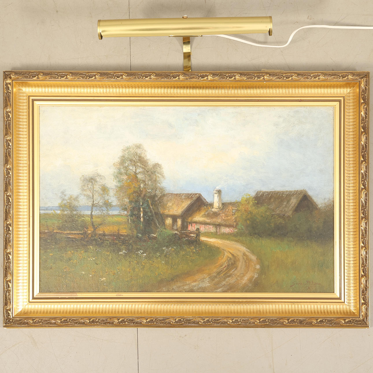 SEVERIN NILSON. Oil on panel, signed.