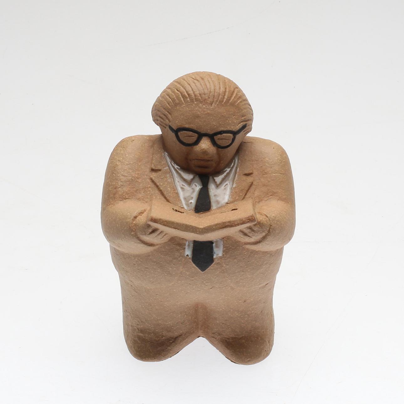 FIGURIN, stengods, "Gunnar Sträng", Lisa Larson, Gustavsberg.