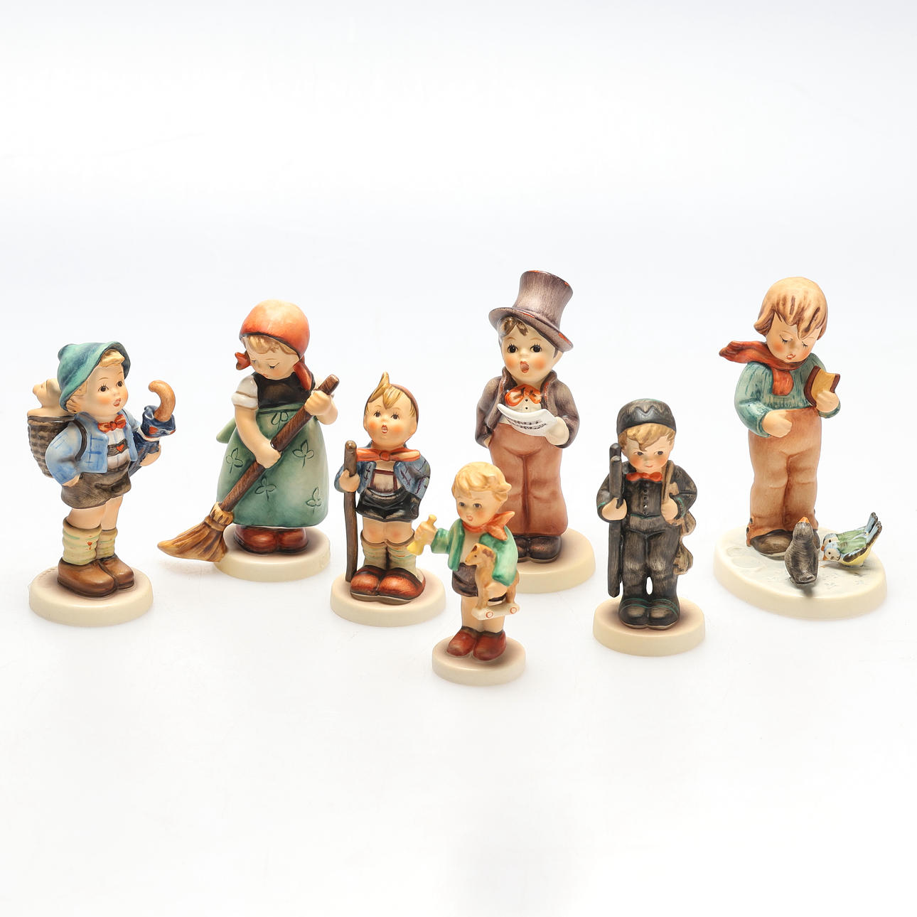 FIGURINER, 7st porslin, Goebel.
