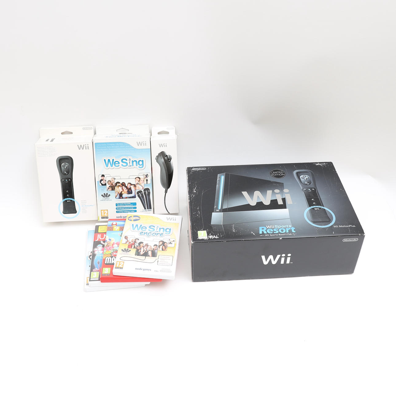 NINTENDO WII, med tillbehör.