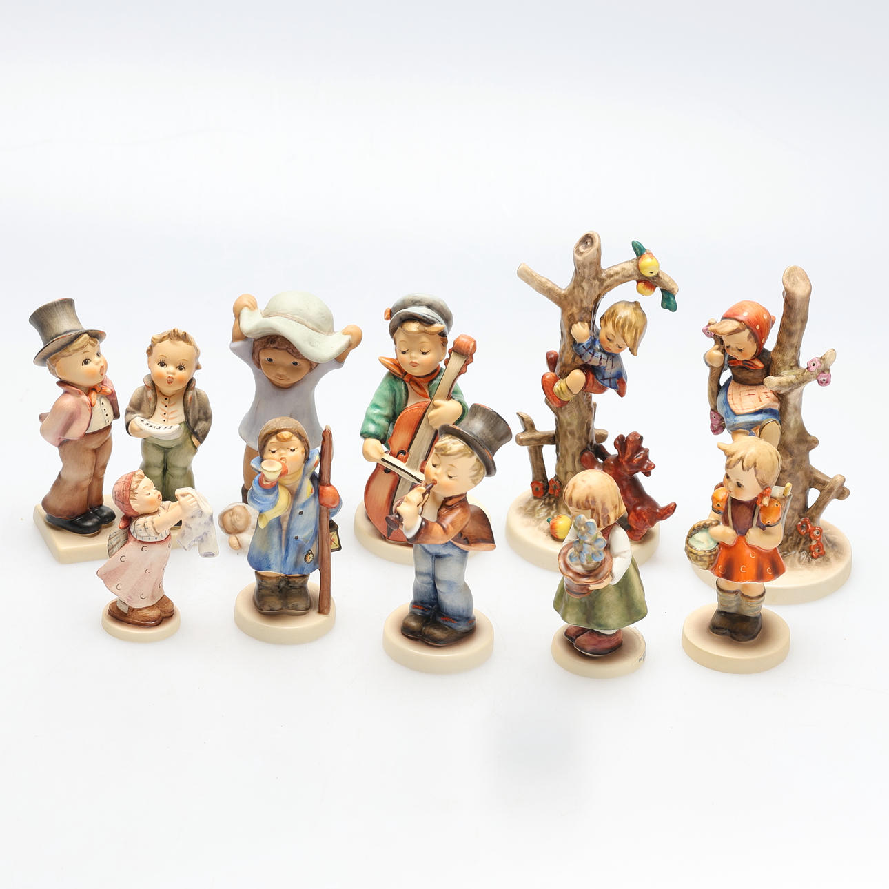 FIGURINER, 10 st porslin, Goebel.