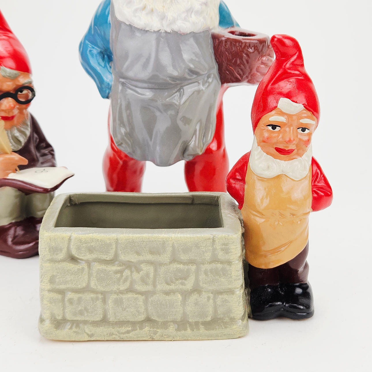 GNOMES, 5 pcs, including ceramic, 20th century. Ceramics