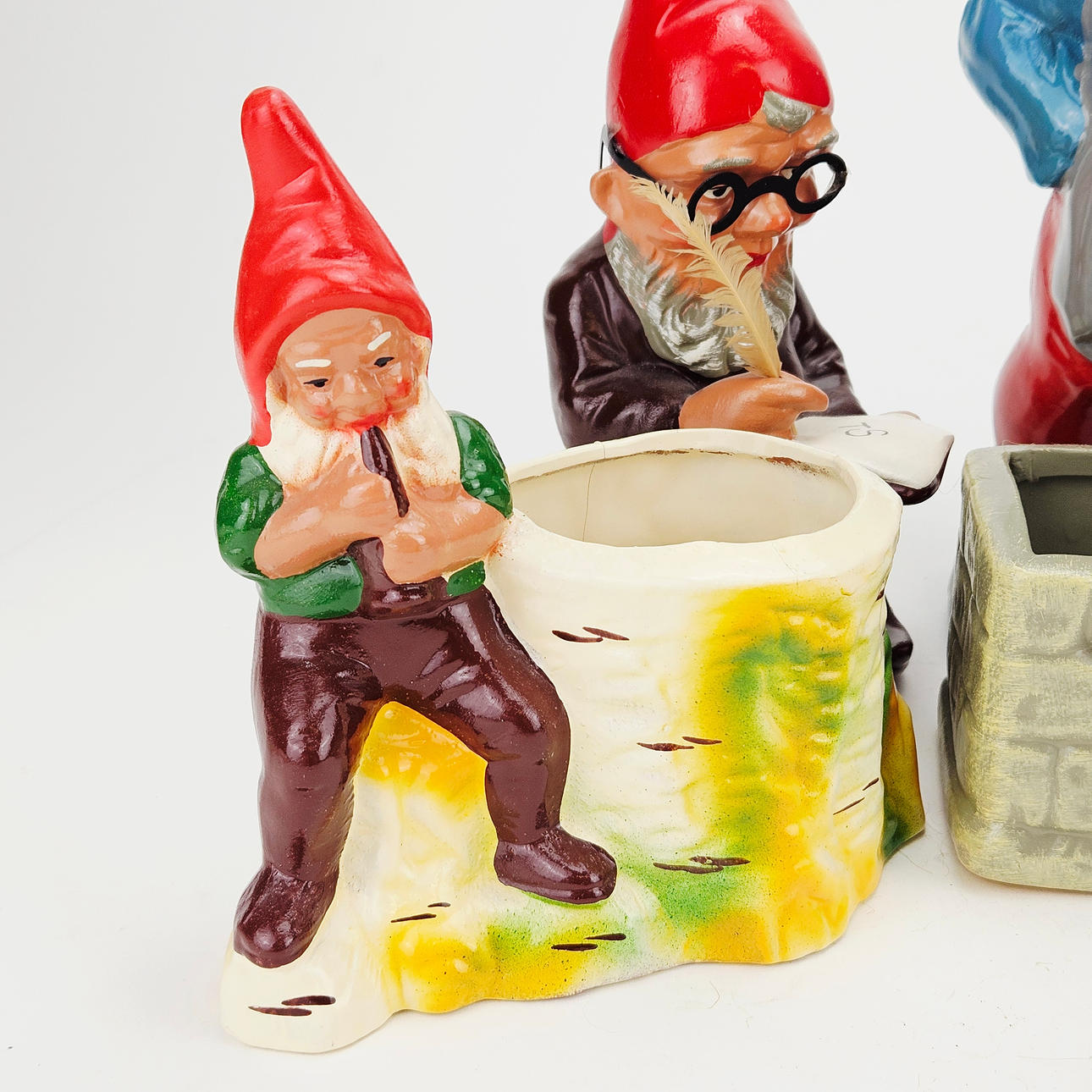 GNOMES, 5 pcs, including ceramic, 20th century. Ceramics