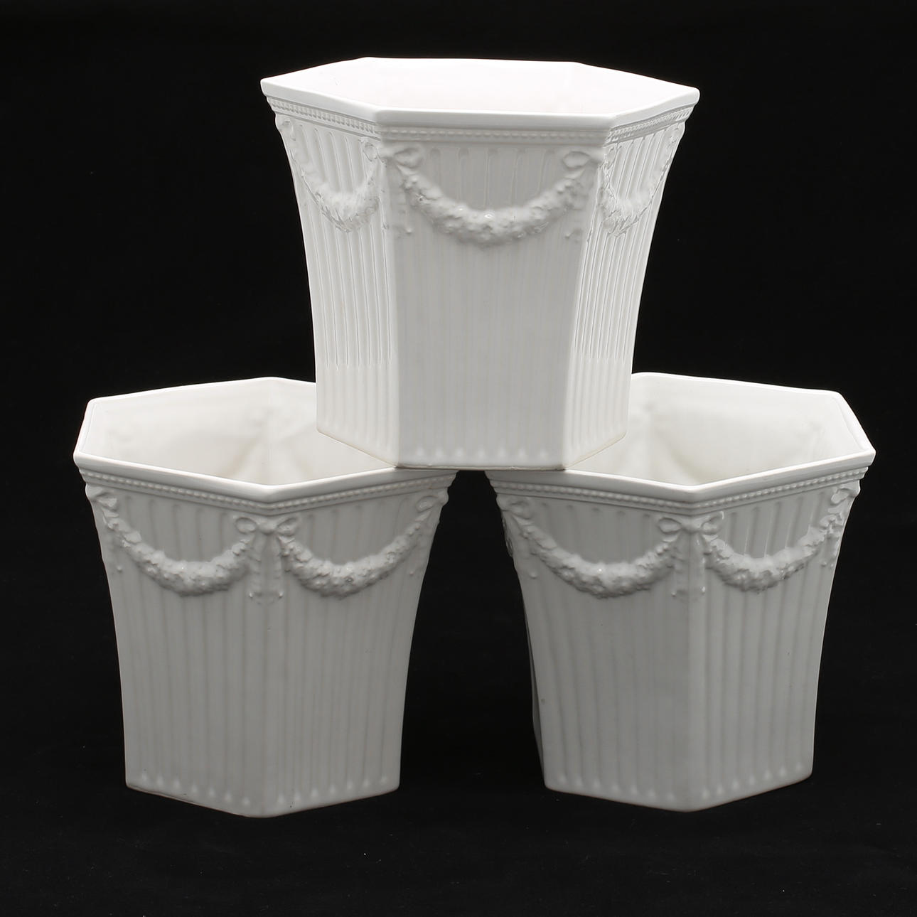 YTTERFODER, 3 st, porslin, "Empire", Gustavsberg.