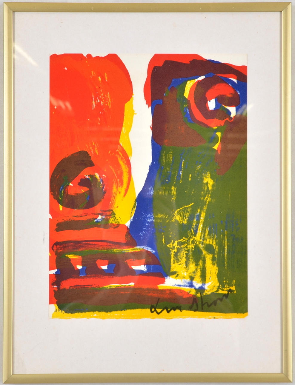 BENGT LINDSTRÖM. Färglitografi.